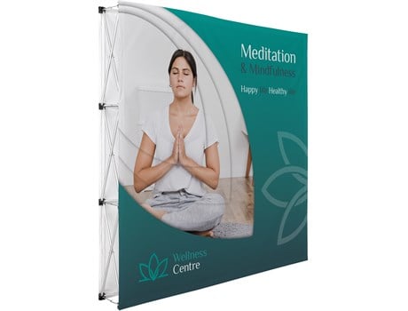 Legend Double-Sided Straight Banner Wall 2.25m x 2.25m